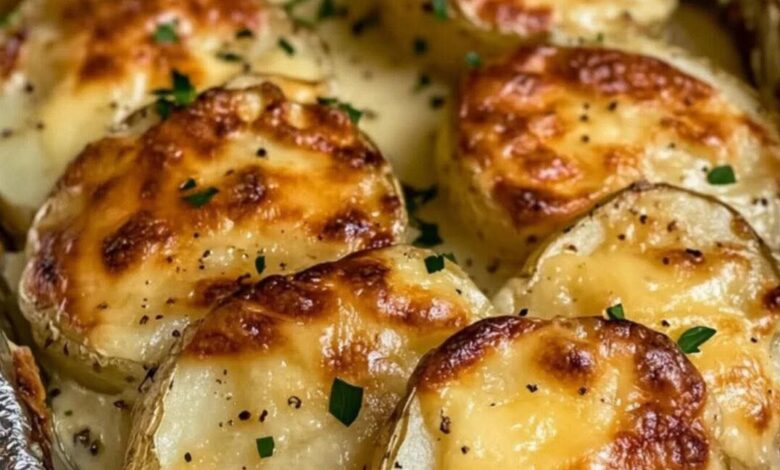 Herb-Infused Potatoes Au Gratin Foil Packets with Leeks FB IMG 1753706966359