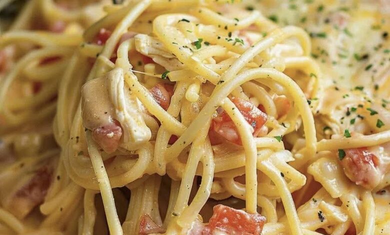 Creamy Crockpot Chicken Spaghetti: A Hearty and Easy Comfort Dish FB IMG 1754697835912
