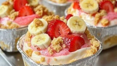 Strawberry Cheesecake Banana Pudding – Creamy FB IMG 1762388543024