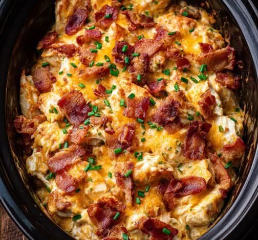 Slow Cooker Cheesy Bacon Ranch Chicken Casserole FB IMG 1763129147402