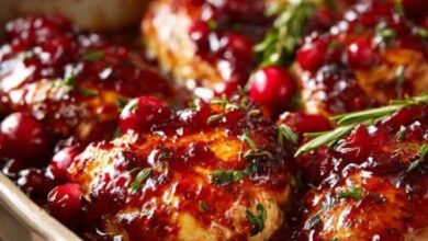 3-Ingredient Cranberry Chicken Holiday Casserole FB IMG 1764186996294