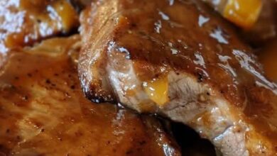 Slow Cooker Peach Glazed Pork Chops FB IMG 1765485058479