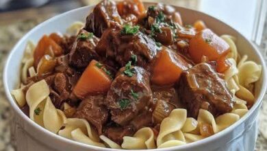 Slow Cooker Beef Stew with Buttered Noodles FB IMG 1767312163464