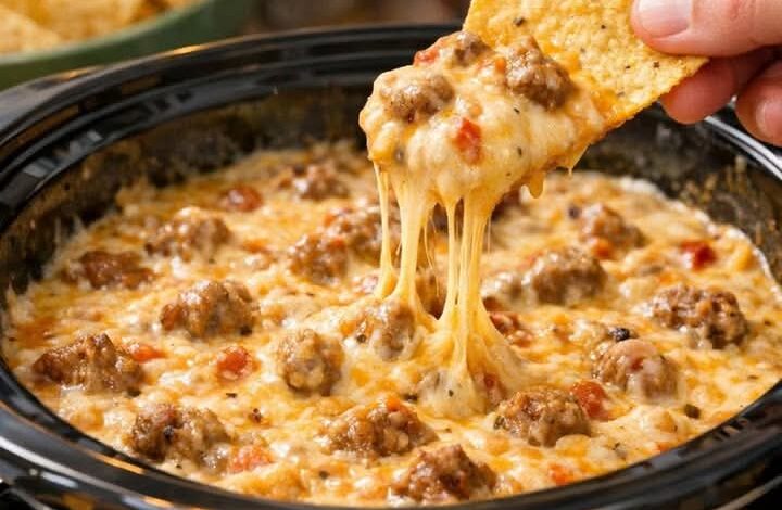4-Ingredient Slow Cooker Sausage Cheese Dip FB IMG 1770148592827