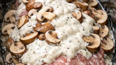 5-Ingredient Slow Cooker Creamy Mushroom Pork Tenderloin IMG 0102
