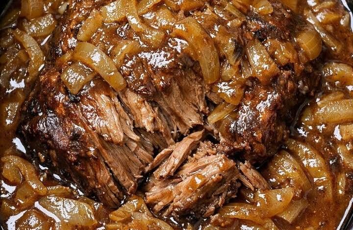 Slow Cooker 4-Ingredient Onion Soup Pot Roast IMG 0284