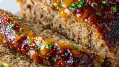 Savory Pork and Beef Meatloaf with Honey Mustard Glaze IMG 0299