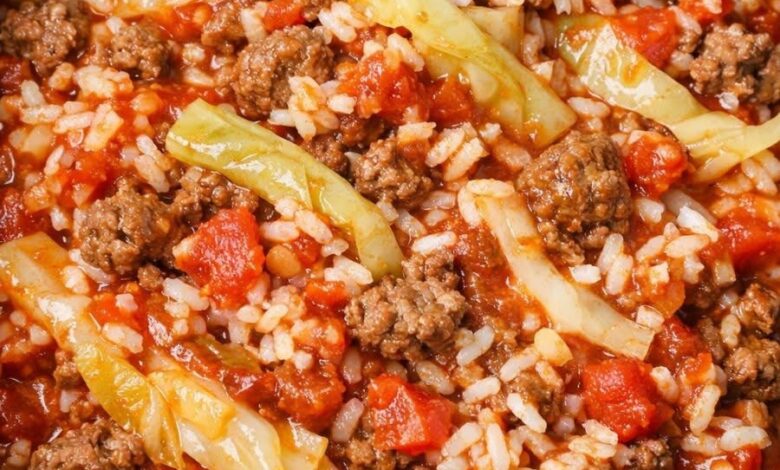Slow Cooker 4-Ingredient Unstuffed Cabbage Rolls IMG 0345