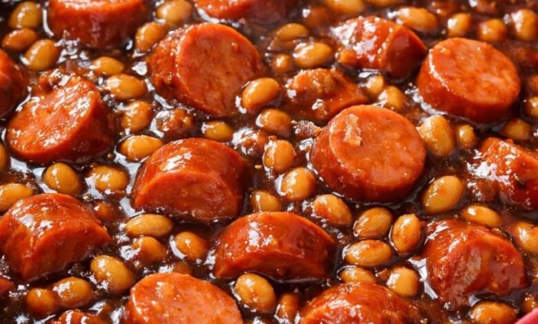 Slow Cooker 4-Ingredient Beans and Franks IMG 0378