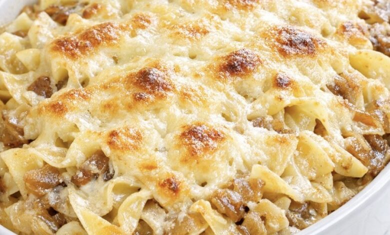 Oven-Baked Amish French Onion Noodles IMG 0414