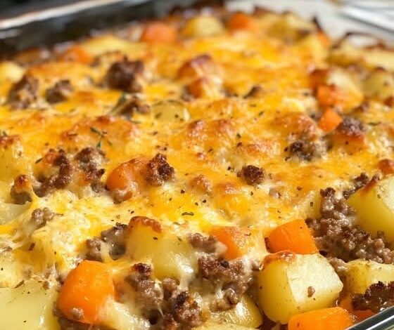 Amish Hamburger with Fall Veggies Bake: IMG 0548