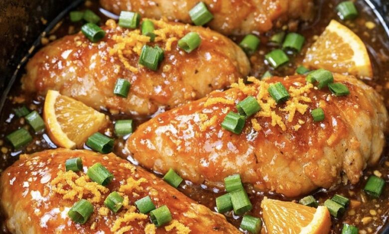 Slow Cooker 4-Ingredient Orange Chicken IMG 0646
