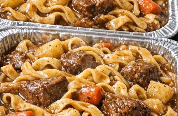 Slow Cooker 3-Ingredient Beef Stew Noodles IMG 1020