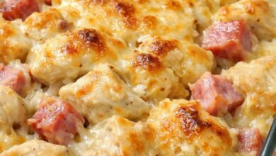 Oven-Baked 4-Ingredient Amish Chicken and Ham Casserole IMG 1033