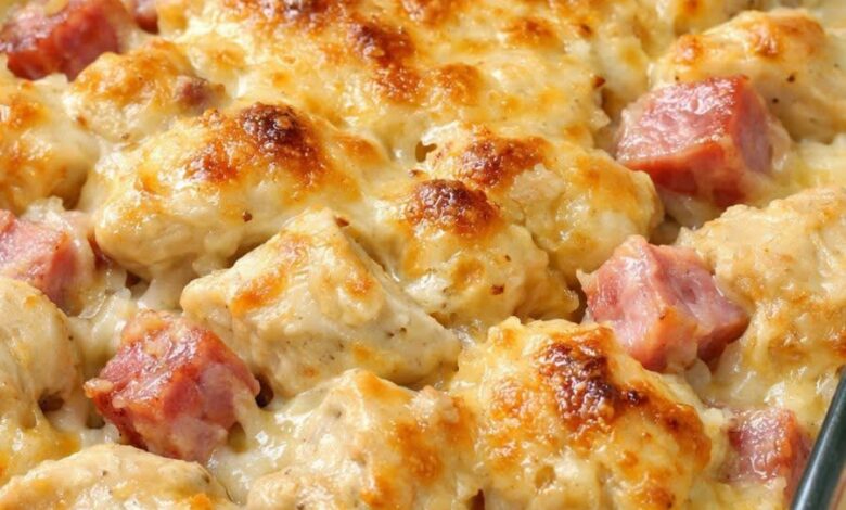 Oven-Baked 4-Ingredient Amish Chicken and Ham Casserole IMG 1033