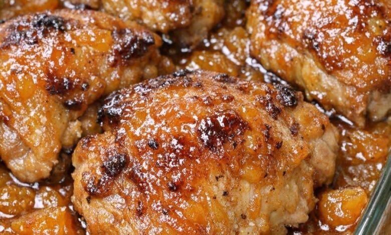 Oven-Baked 3-Ingredient Amish Apricot Chicken Bake IMG 1065