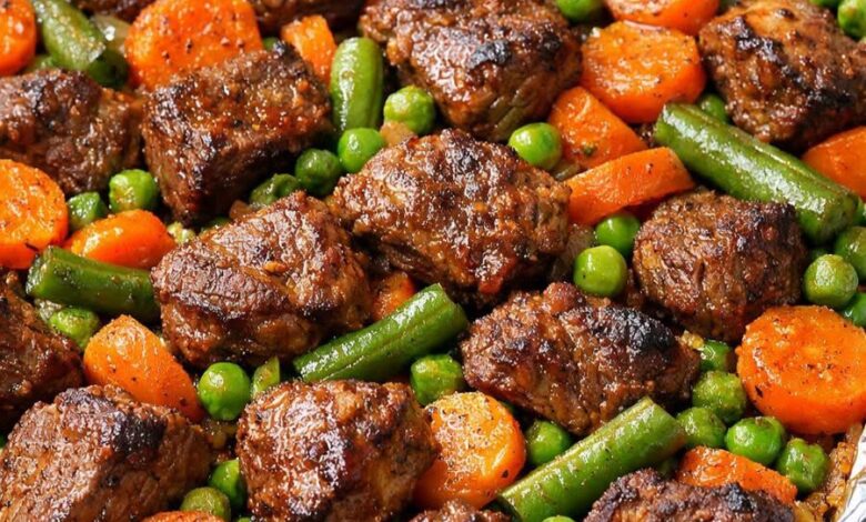 Oven Baked 4-Ingredient Amish Beef and Mixed Veggie Bake IMG 1080