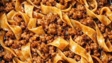 Slow Cooker Ground Pork Noodles IMG 1098