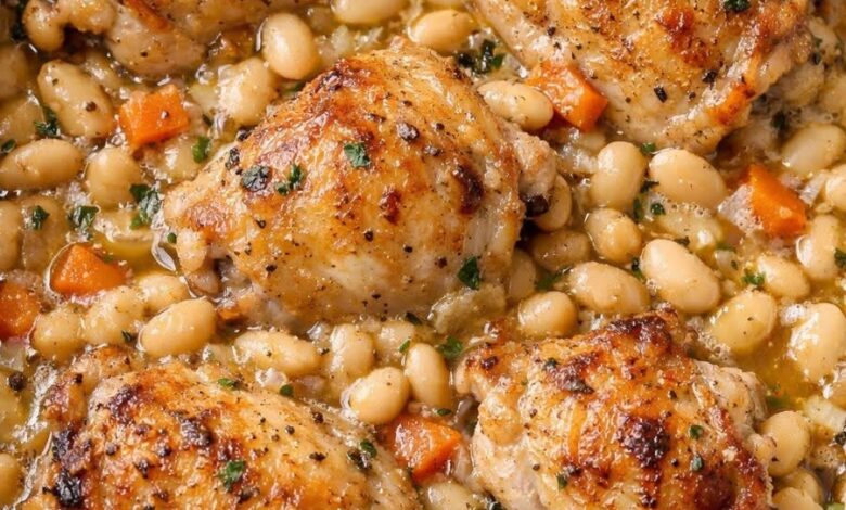 Oven Baked 4-Ingredient Amish Chicken and White Bean Casserole IMG 1102