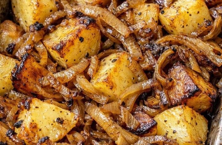 Oven Baked Amish Roasted Potatoes and Onions IMG 1115