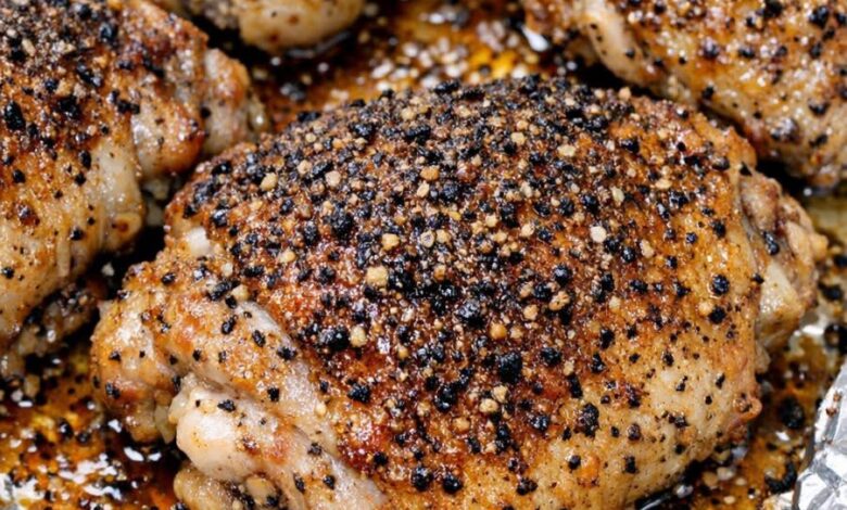 Oven Baked 3-Ingredient Amish Black Pepper Chicken Bake IMG 1176