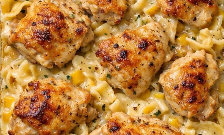 Oven Baked 4-Ingredient Amish Country Chicken Casserole IMG 1182