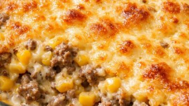 Oven Baked 4-Ingredient Amish Beef and Creamed Corn Casserole IMG 1189