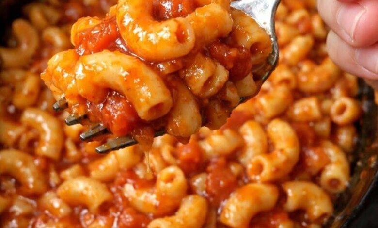 Slow Cooker Poor Man Tomato Macaroni IMG 1555