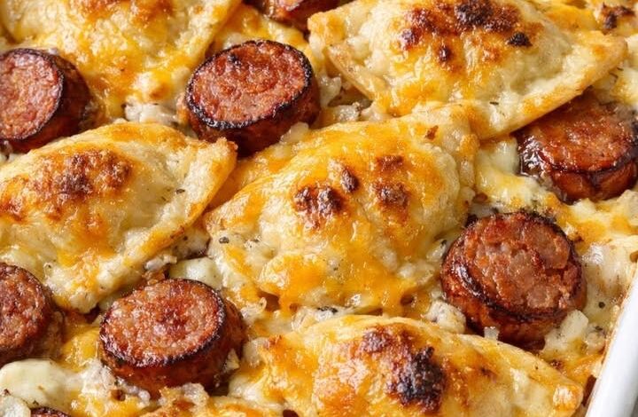 Oven-Baked Pierogi Kielbasa Casserole IMG 1571