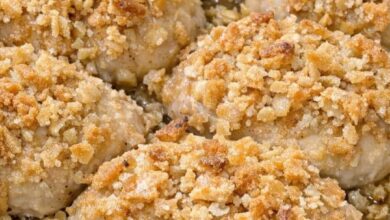 Oven Baked 4-Ingredient Amish Chicken and Buttered Cracker Casserole IMG 1699