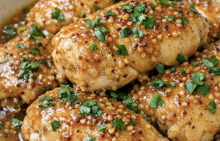 Slow Cooker Honey Mustard Chicken IMG 1745