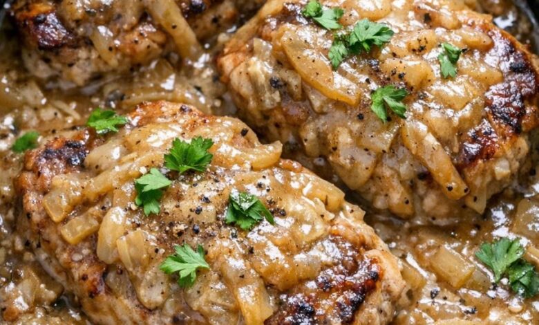 Slow Cooker 5-Ingredient French Onion Pork Chops IMG 1769