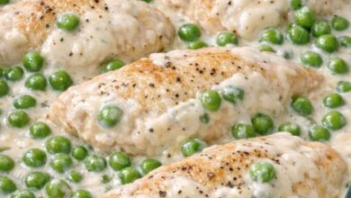 Oven-Baked Amish Creamy Pea Chicken IMG 1787