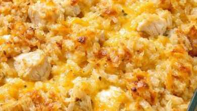 Oven Baked 4-Ingredient Hashbrown Chicken Bake IMG 1793