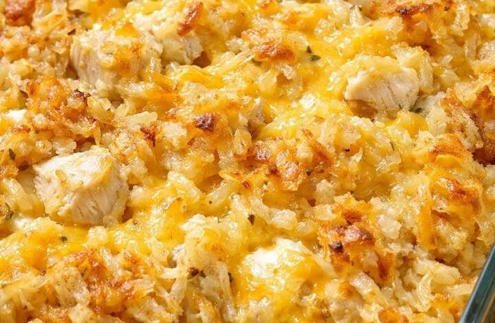 Oven Baked 4-Ingredient Hashbrown Chicken Bake IMG 1793
