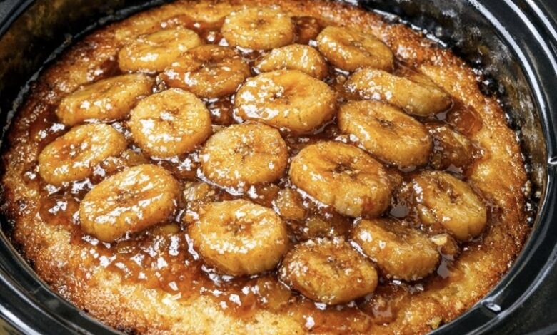 Slow Cooker Banana Foster Cake IMG 1801