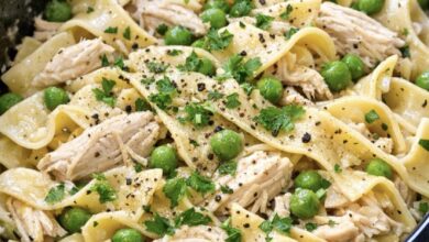 Slow Cooker Amish Spring Pea Chicken Noodles IMG 1808