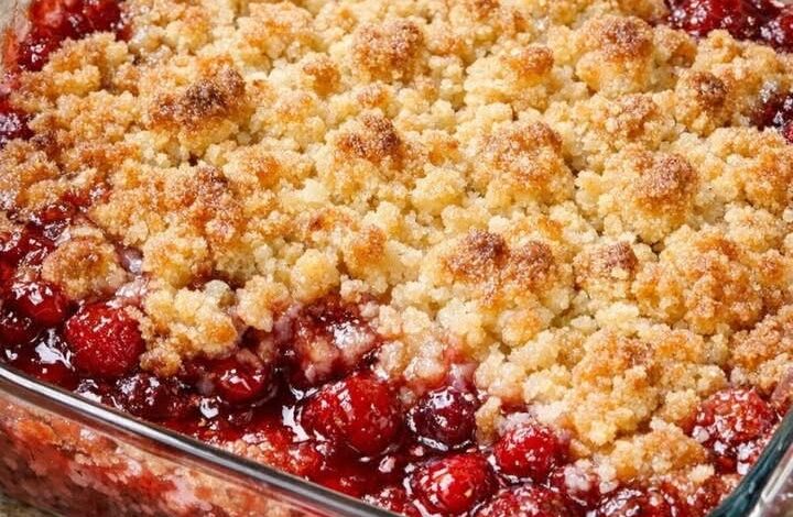 Raspberry Dump Cake IMG 1884