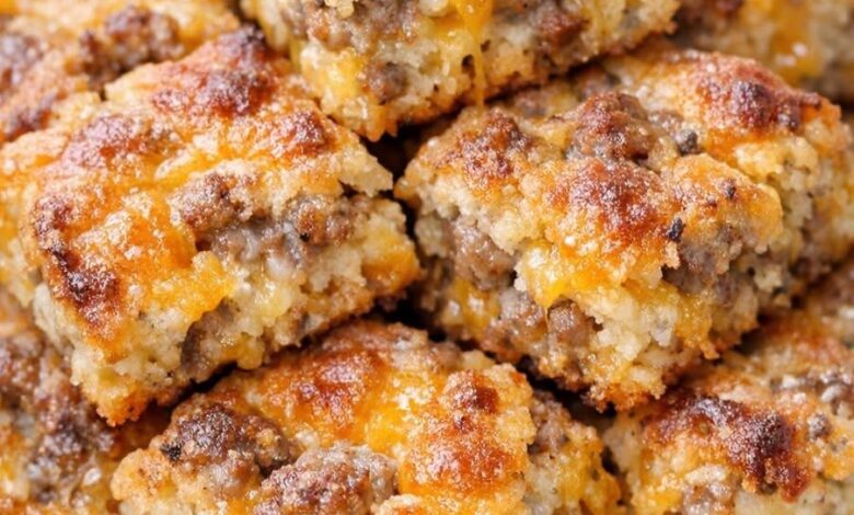 Southern 3-Ingredient Cheesy Sausage Squares IMG 1915