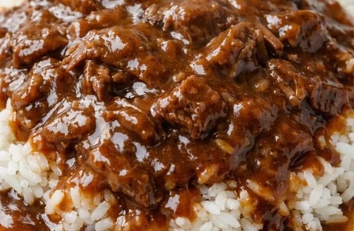 Slow Cooker 3-Ingredient Rice and Gravy IMG 2027