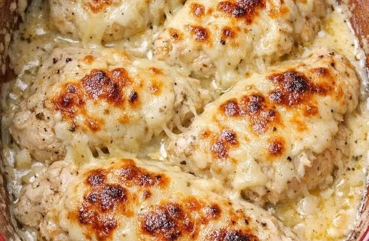 Slow Cooker 5-Ingredient Swiss Cheese Chicken IMG 2058