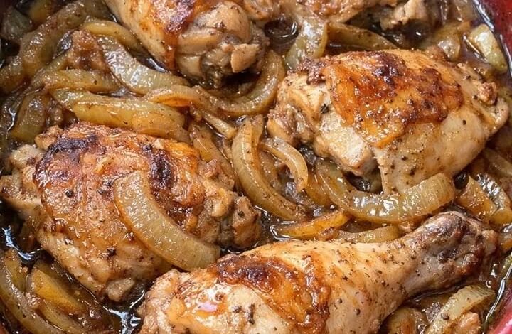 Slow Cooker 3-Ingredient Poor Man’s Chicken and Onion IMG 2080