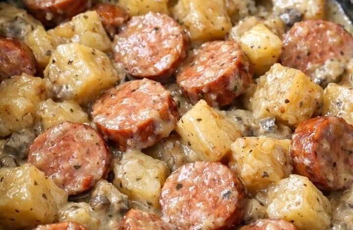 Slow Cooker 4-Ingredient Sausage and Potatoes IMG 2082