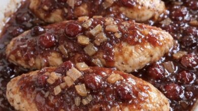 Slow Cooker 3-Ingredient Cranberry Chicken IMG 2089