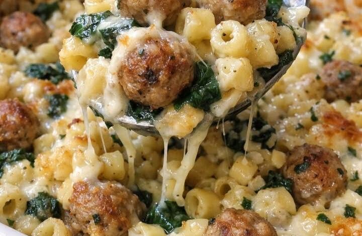 Oven-Baked 4-Ingredient Wedding Soup Pasta IMG 2099