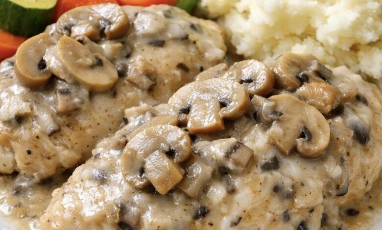 Slow Cooker 5-Ingredient Mushroom Chicken IMG 2137