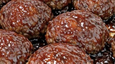 Oven-Baked 3-Ingredient BBQ Beef Meatballs IMG 2143