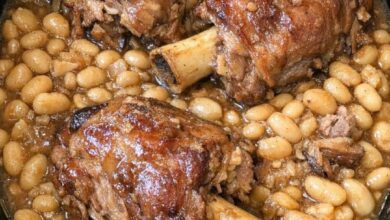 Slow Cooker Depression Era Pork Shanks and Navy Beans IMG 2180