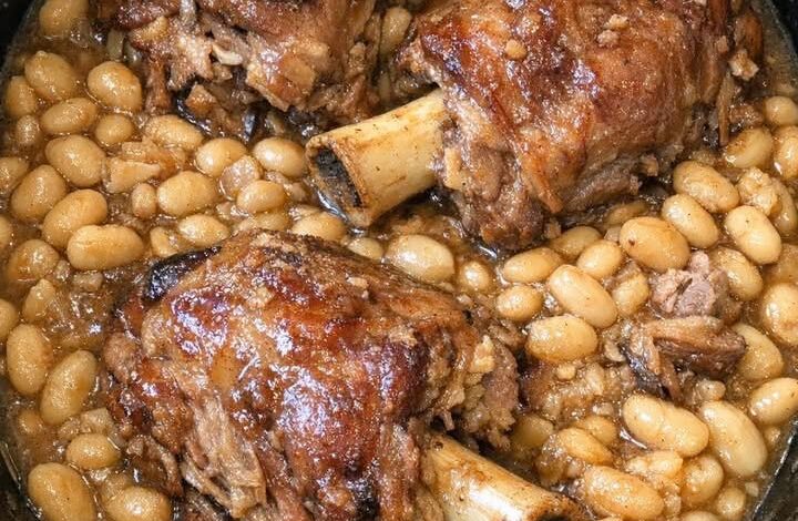 Slow Cooker Depression Era Pork Shanks and Navy Beans IMG 2180