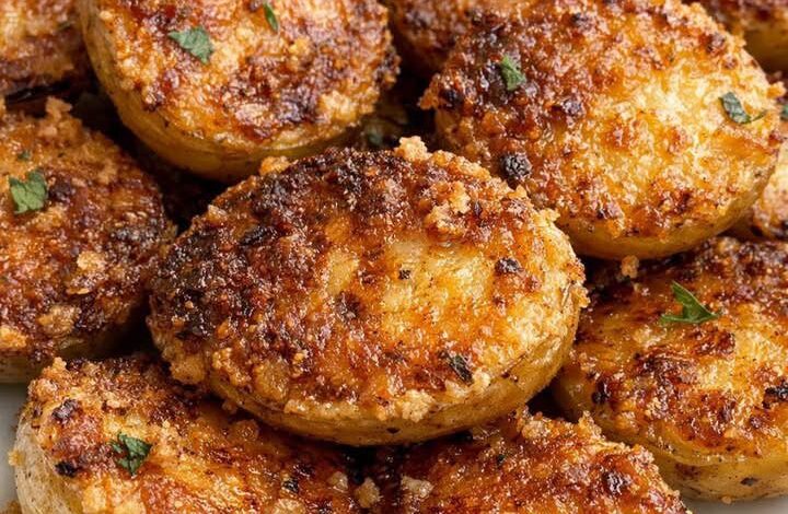 4-Ingredient Parmesan Crusted Potatoes IMG 2448